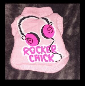 *4 for $28* Brand New Small "Rocker Chick" Pet Sweater